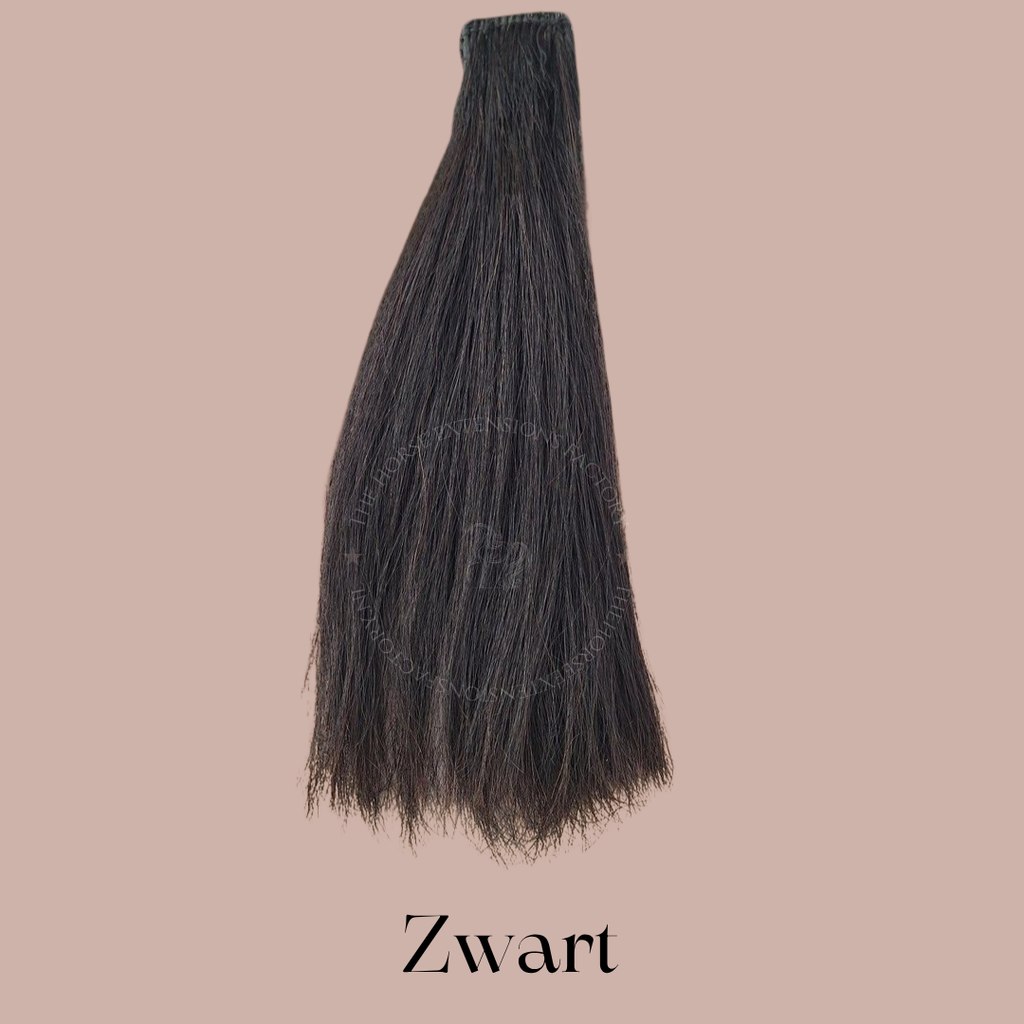 Maantop Clip-in van maanhaar in kleur 1. Zwart