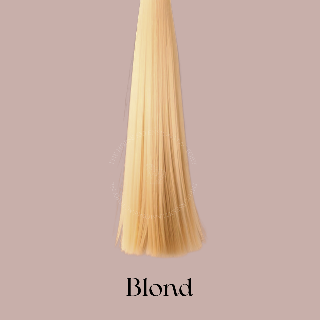 DIY Paarden I-Tip Extensions Staart in kleur Creme Blond