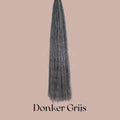 DIY Paarden I-Tip Extensions Staart in kleur Donker Grijs