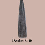 DIY Paarden I-Tip Extensions Staart in kleur Donker Grijs