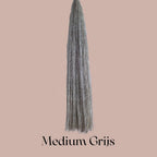 DIY Paarden I-Tip Extensions Staart in kleur Medium Grijs