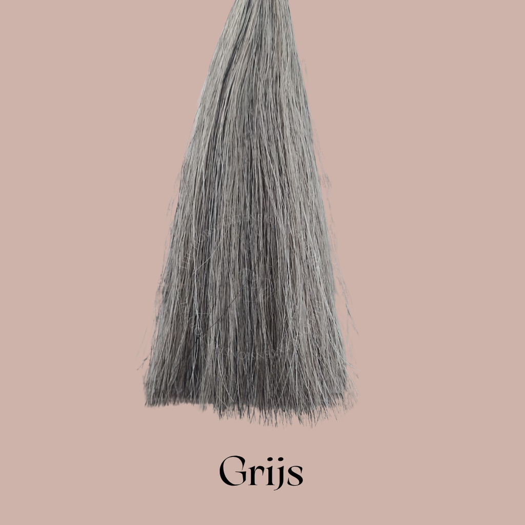 Los Paarden Maanhaar in kleur grijs (100g)