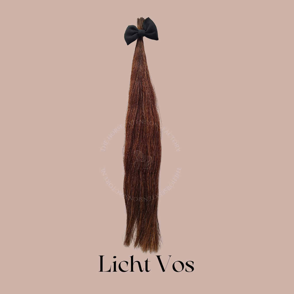 DIY Paarden I-Tip Extensions Manen in kleur Lichtvos